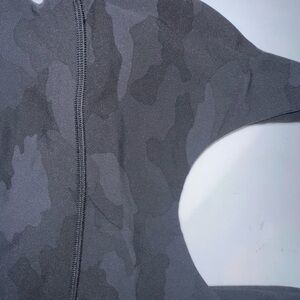 lululemon athletica Black/Gray Camouflage Reversible Sports Bra